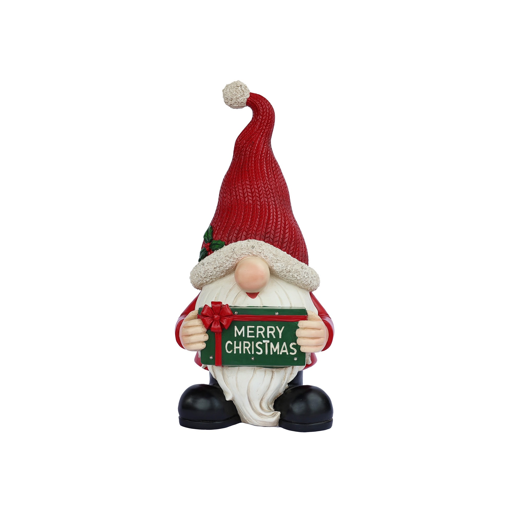 LED Lighted Gnome with Sign Christmas Figurine - 25