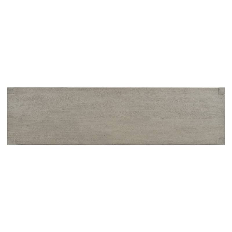 Modern Acacia Wood 60" Console Table with 4 Drawers and Unique X-Design for Entryway or Living Room