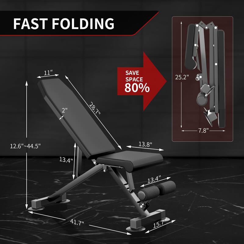 Zenova Adjustable Incline Decline Exercise Workout Bench