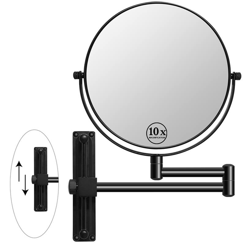 8" 1x/10x Magnifying Double Sided Wall Mounted Makeup Mirror