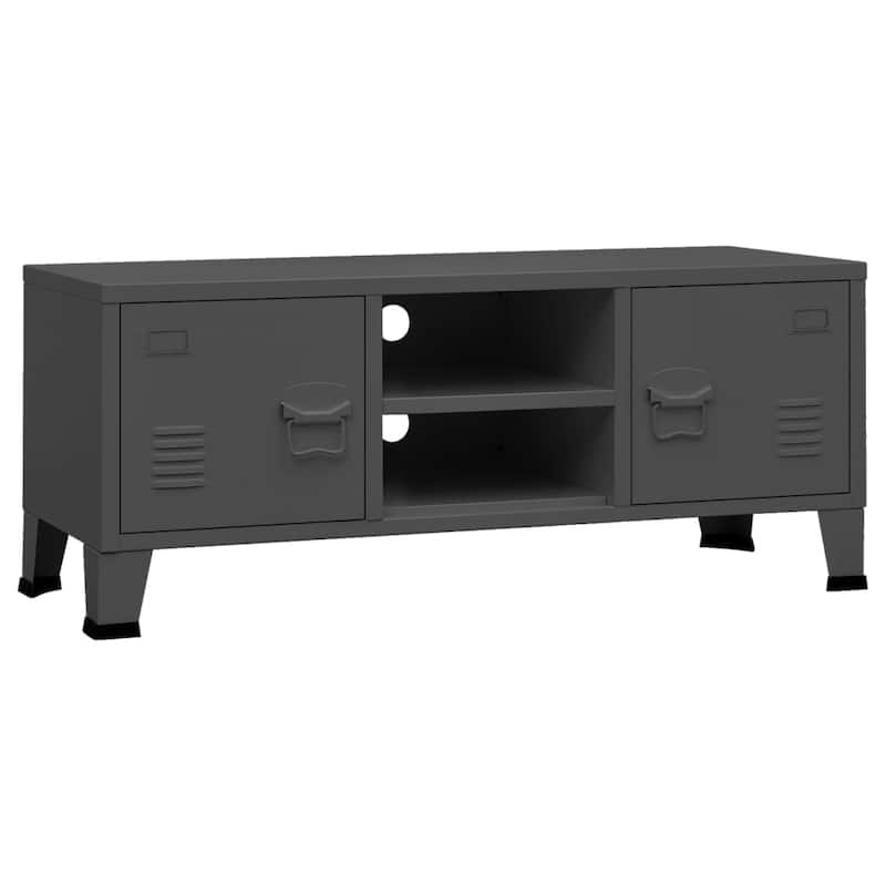vidaXL TV Stand TV Console Sideboard TV Unit Home Media Unit Cupboard Metal - 41.3" x 13.8" x 16.5"