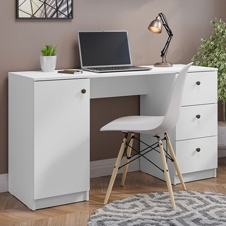 Madesa Executive Computer Writing Desk 53 Inch with 3 Drawers and 1 ...