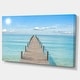 preview thumbnail 12 of 13, Designart "Pier Infinite to the Sea" Seascape Photo Canvas Print