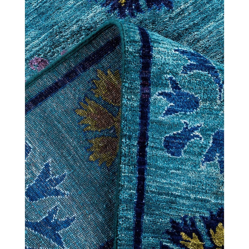Contemporary Overdyed Wool Hand Knotted Area Rug - 6' 2" x 8' 3"