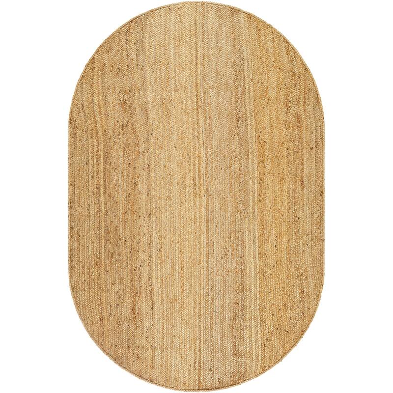 Livabliss Natural Braids Casual Area Rug - 6' x 9' - Tan - Oval