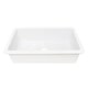 preview thumbnail 3 of 12, Eden Crisp White Fireclay 31" Single Bowl Undermount Kitchen Sink and Drain - 31.25 x 18 x 8.5
