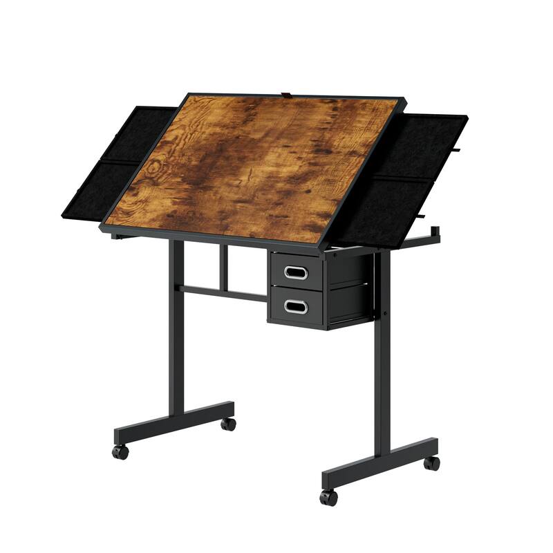 1000 Pieces Jigsaw Puzzle Metal Table Board with 4 Trays and 2 Drawers
