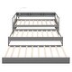 preview thumbnail 8 of 12, Gray Twin XL Size Daybed with 2 Trundles, 3 Storage Cubbies & USB Charging