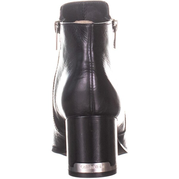calvin klein fara leather booties