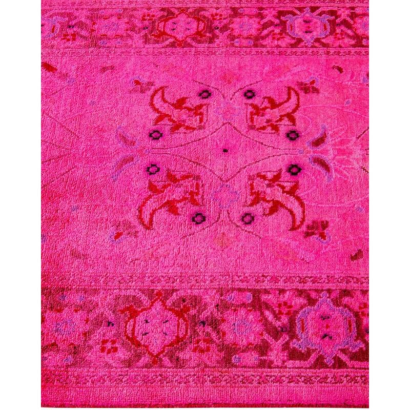 Vibrance, One-of-a-Kind Hand-Knotted Area Rug - Pink, 2' 7" x 13' 10" - 2' 7" x 13' 10"