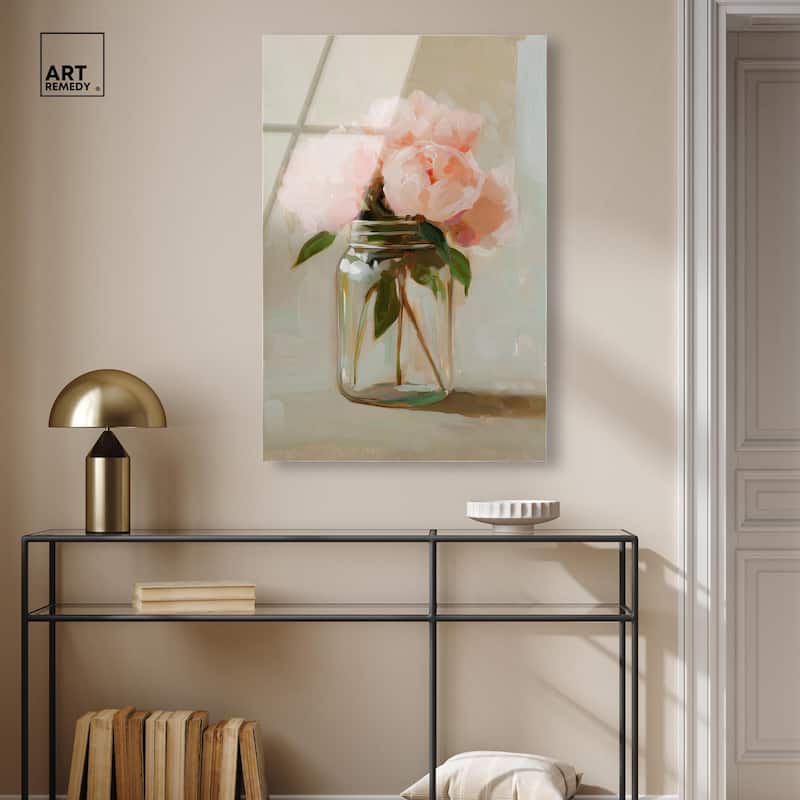 Jar of Petals Acrylic by Art Remedy, Ready to Hang