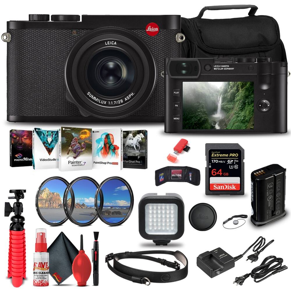 Leica Q2 Digital Camera (19050) 64GB Memory Card Bundle