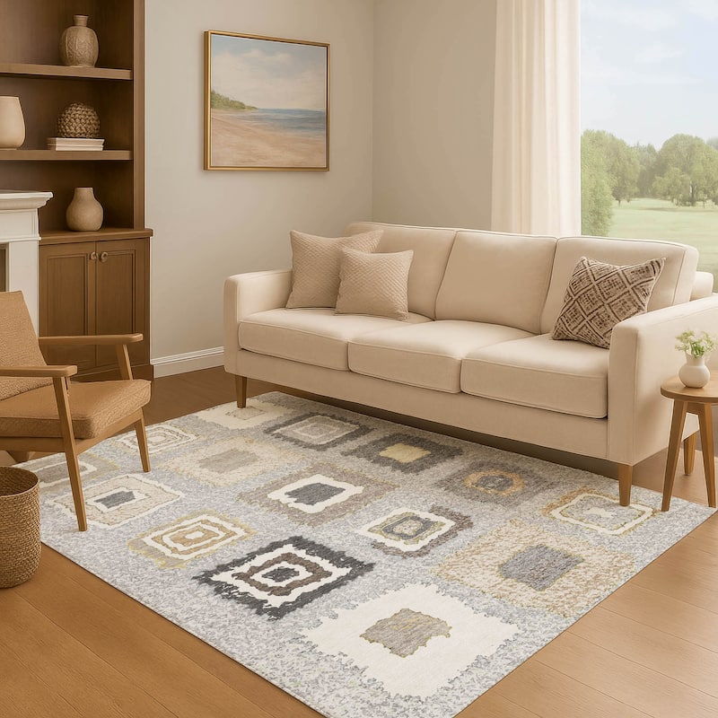 Premium Washable Super Soft Global Diamonds Mayfield Rug