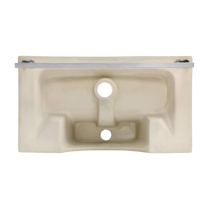 Claire 22" Wall-Mount Bathroom Sink with Towel Bar