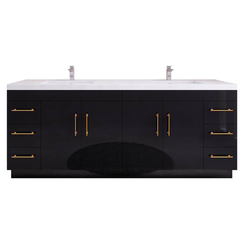 Eliza 84'' Freestanding Vanity with Double Sink