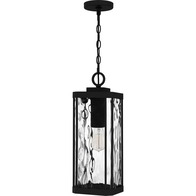 Balchier 1-Light Matte Black Outdoor Hanging Lantern