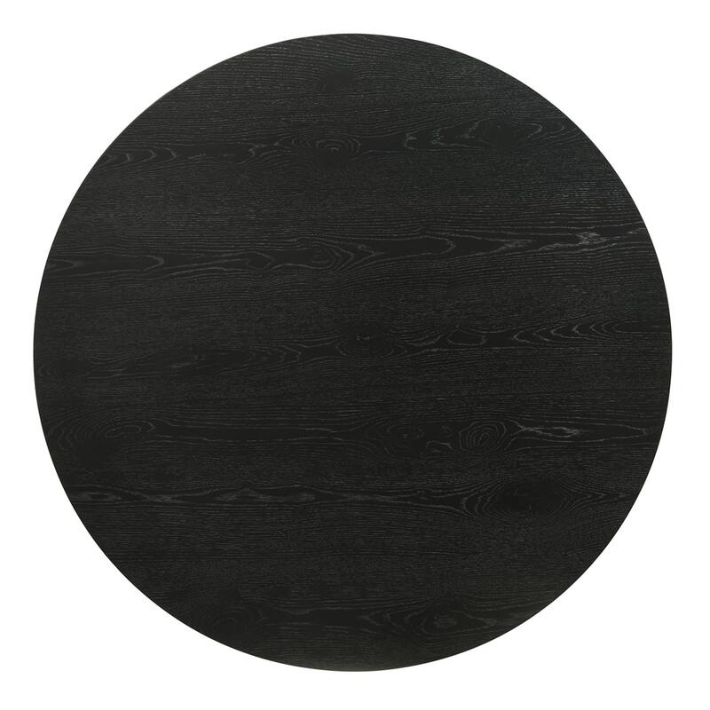 20" Round Console Table- Black - N/A