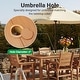 preview thumbnail 4 of 11, WINSOON 7-Piece HIPS All Weather Outdoor Patio Dining Sets with Umbrella Hole, 1-Table and 6-Chairs