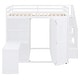 preview thumbnail 10 of 10, Multi-Functional Full Size Bunk Bed with Transformative Wardrobe Space, Integrated Workspace and Shelves, Space-saving, White
