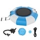 preview thumbnail 2 of 9, 6.5ft Inflatable Recreational Water Trampoline Bounce Swim Platform with 3-Step Ladder and Electric Air Pump