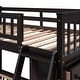 preview thumbnail 14 of 12, Wooden Twin over Full Kids Bunk Bed with Six Storage Drawers, Removable Bottom Bed with Wheels