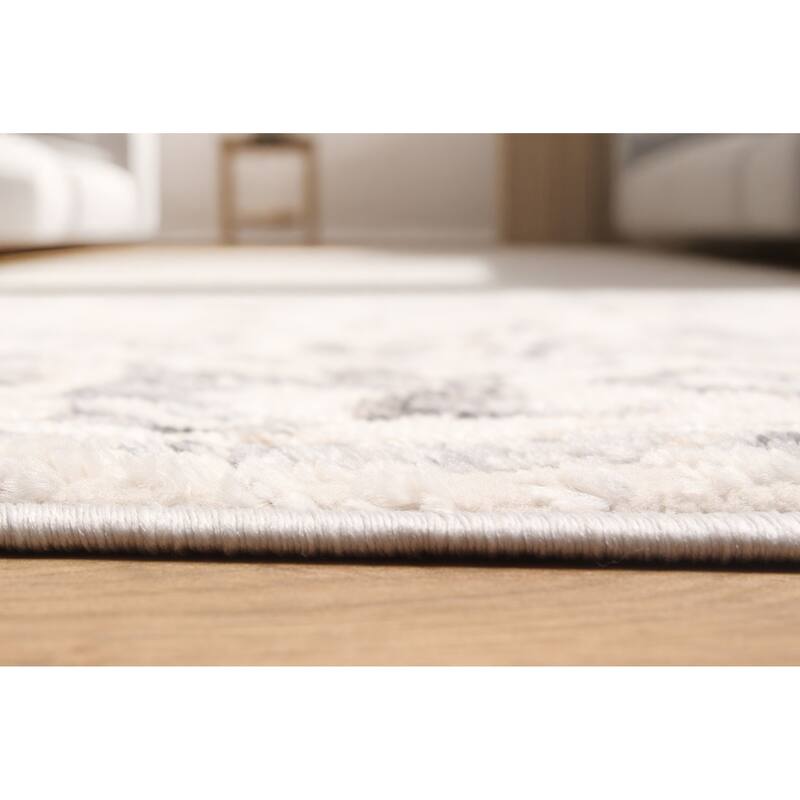 ECARPETGALLERY Machine Made Mira Grey Area Rug