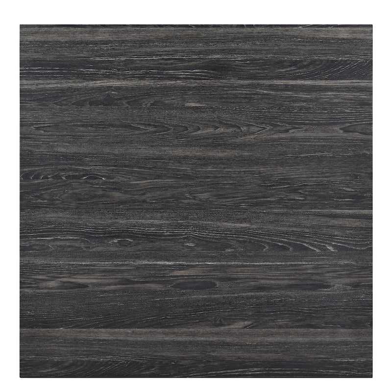 Roomfitters 5-Piece Dining Table Set with Upholstered Stools, Industrial Bar Table for Dining or Breakfast Nook