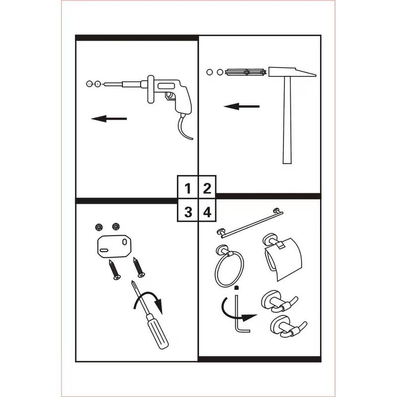 Wall Mounted Toilet Paper Holder Tissue Roll Holder with Cover