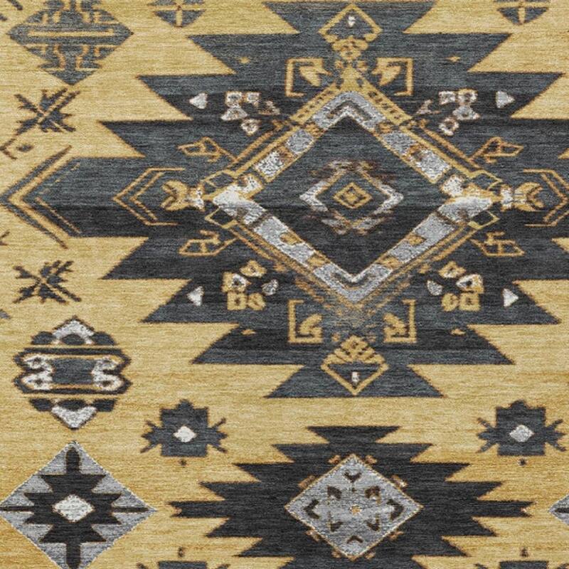 HomeRoots Tribal Transitional Rectangle Outdoor Rug