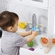 preview thumbnail 19 of 17, Wooden Play Kitchen for Kids with Cookware Playset,Lights & Sounds,20 Accessories and Ice Maker,Microwave,Oven,Range Hood,Sink