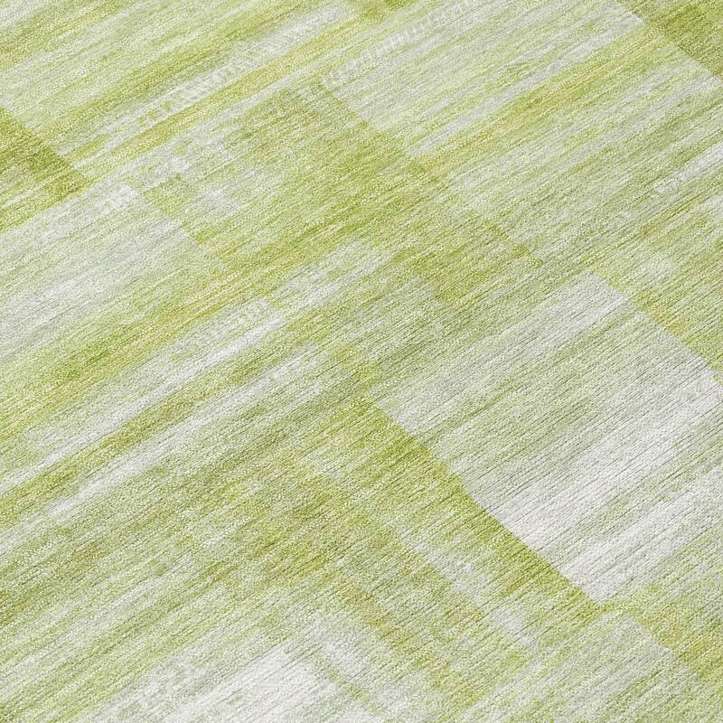 Machine Washable Indoor/ Outdoor Solid Hatches Chantille Rug