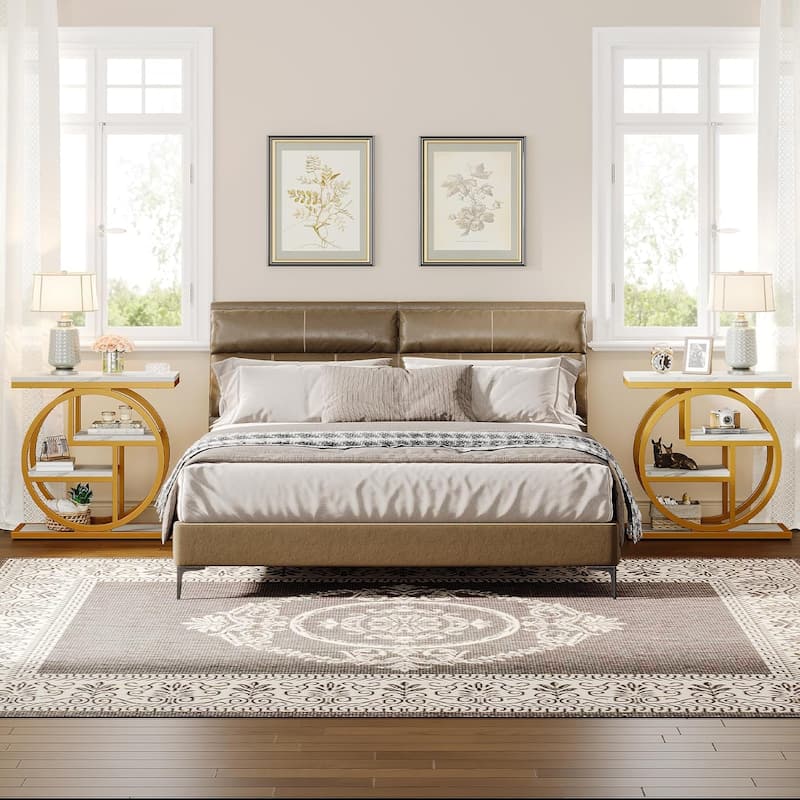 4-tier Narrow Side End Table for Living Room Bedroom