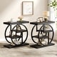 preview thumbnail 1 of 60, Small 3-tier Living Room End Tables And Side Tables with Metal Frame 2 PCS - Black