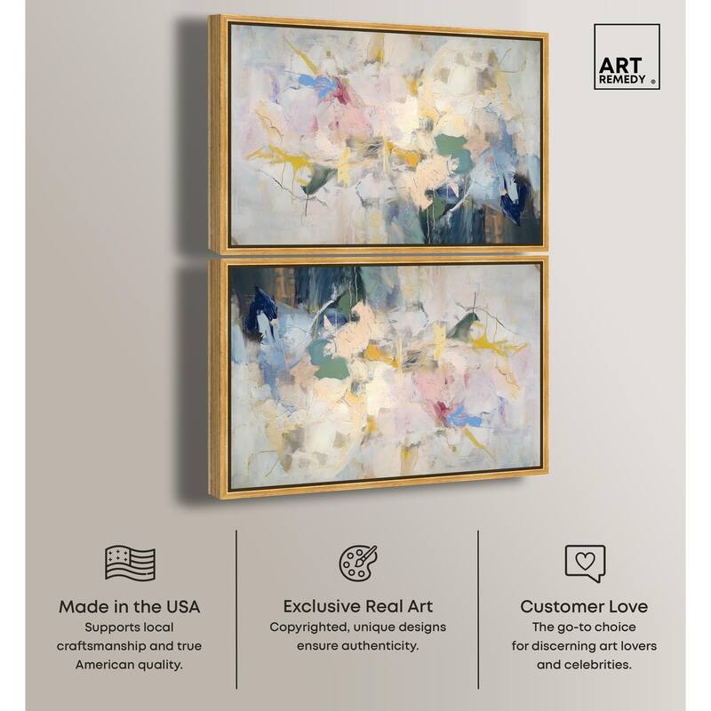 Flower Impressions Canvas by Art Remedy