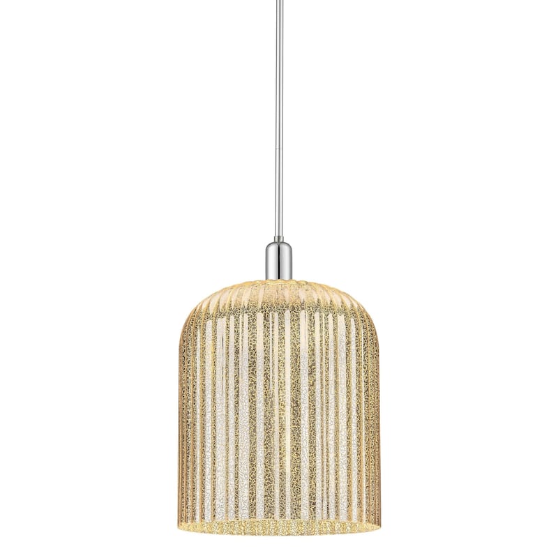 Innovations Lighting 716-1S-18-12 Bridal Veil Pendant Bridal Veil 12" - Polished Chrome / Mercury