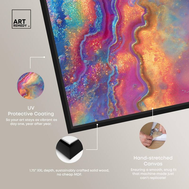 Glittering Spectrum II Canvas by Art Remedy