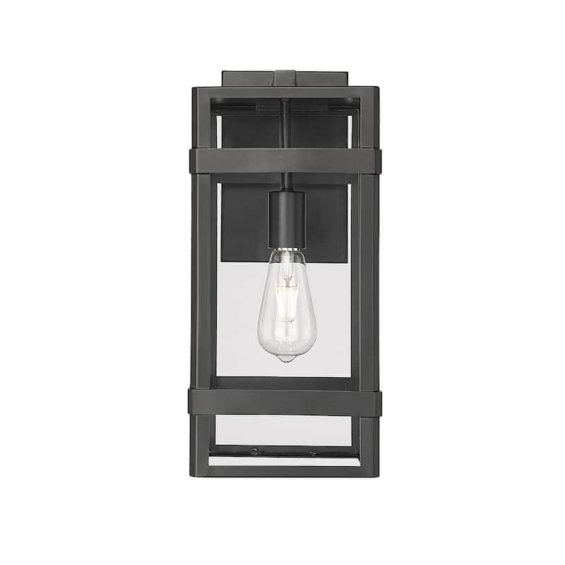 Millennium Lighting Payton 1 Light Outdoor Wall Sconce in Powder Coat Black
