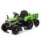 preview thumbnail 61 of 98, 24V Kids Ride-On Tractor with Detachable Trailer, 400W Motors, and Adjustable Speeds Green