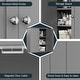 preview thumbnail 34 of 54, Futzca Bathroom Cabinet Wall Mounted, Storage Cabinet with Doors and Shelves