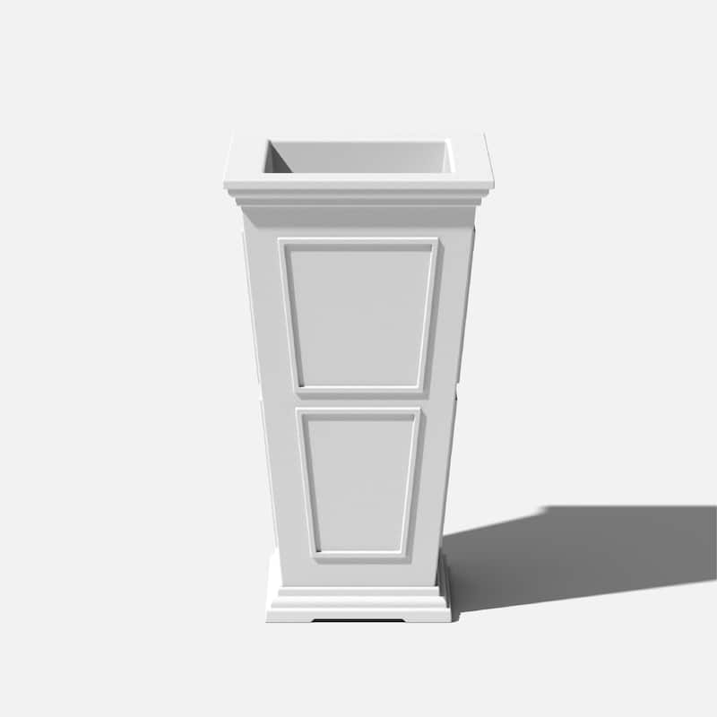 Veradek Brixton Tall 28-inch Planter - Single - White