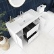 preview thumbnail 130 of 152, Floating Bathroom Vanity with Integrated Resin Top