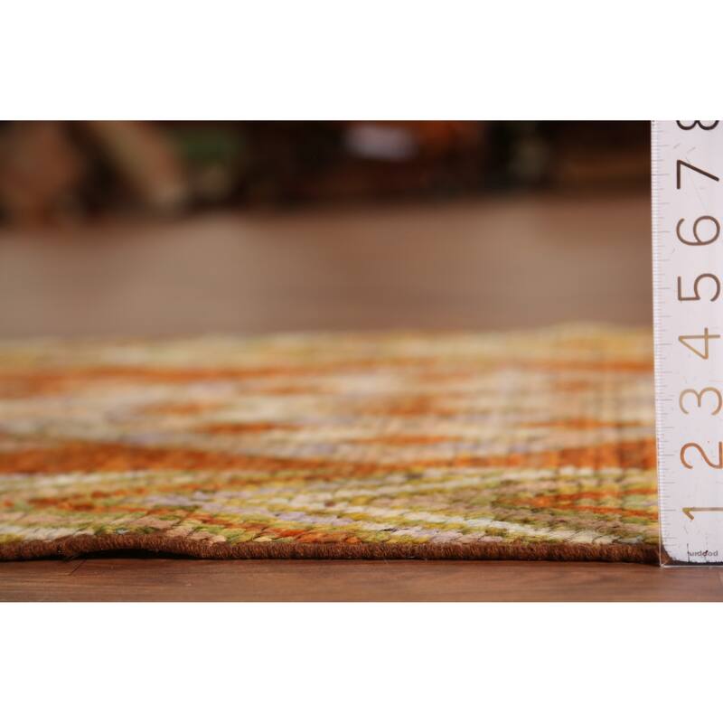 Geometric Moroccan Oriental Runner Rug Bedroom Handmade Wool Carpet - 2'10" x 9'7"