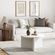 preview thumbnail 2 of 5, Modern Round Coffee Table with Textured Finish Center Table