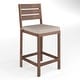 preview thumbnail 1 of 20, Martha Stewart 2PK All-Weather Patio Bar Stools with Seat Cushions - 19.5"W x 22.5"D x 44.5"H Brown