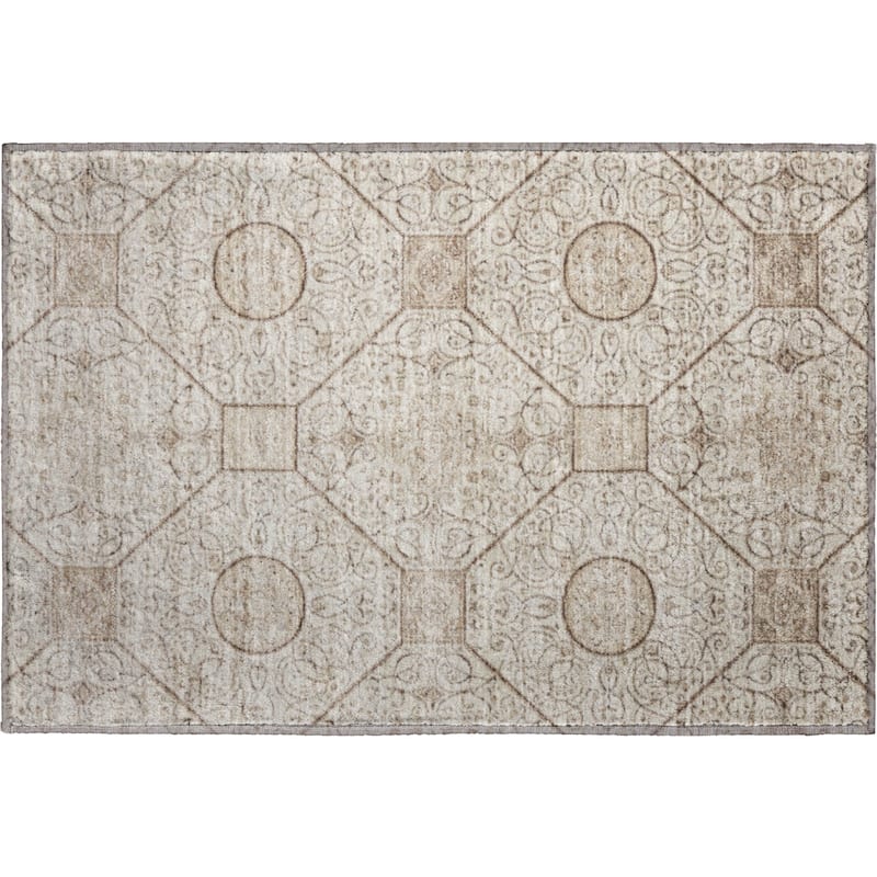 Premium Washable Super Soft Traditional Mosaic Mayfield Rug