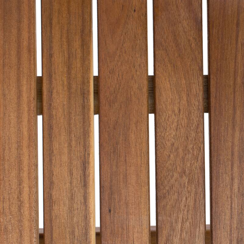 SAFAVIEH Outdoor Tuong 5-Piece Acacia Wood Coffee Set - 27Wx48Dx26H