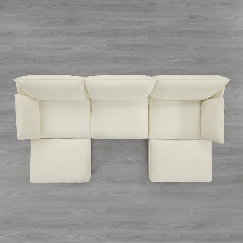 Spruce & Spring Oversized Cloud Modular Sectional Couches for Living Room
