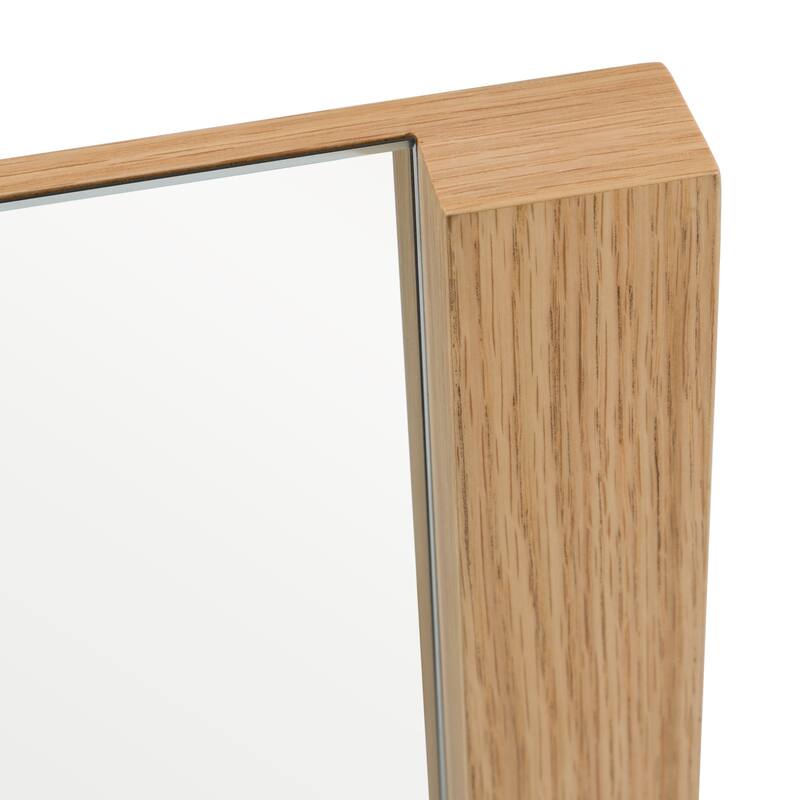 Nova Domus Jagger Modern Natural Oak Mirror - White/Oak