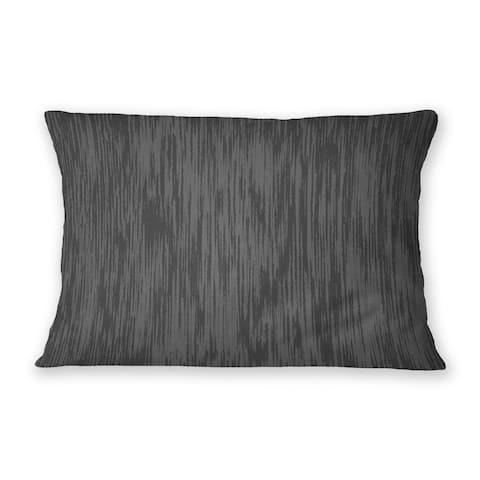 TEXTURE MIDNIGHT Indoor Outdoor Lumbar Pillow By Kavka Designs