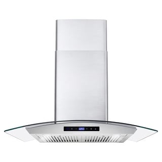 Cosmo 30 in. Ducted Wall Mount Range Hood in Stainless Steel with Touch Controls, LED Lighting and Permanent Filters